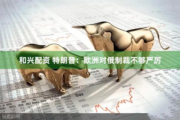 和兴配资 特朗普：欧洲对俄制裁不够严厉