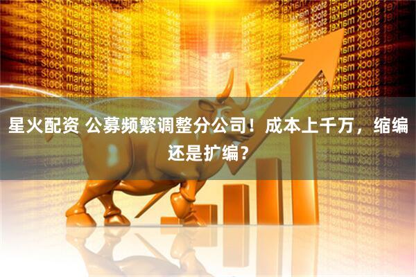 星火配资 公募频繁调整分公司！成本上千万，缩编还是扩编？